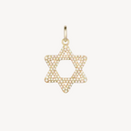 Pave Star of David Pendant - Large