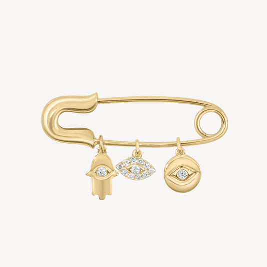 Baby Pin - Hamsa, Eye, Eye