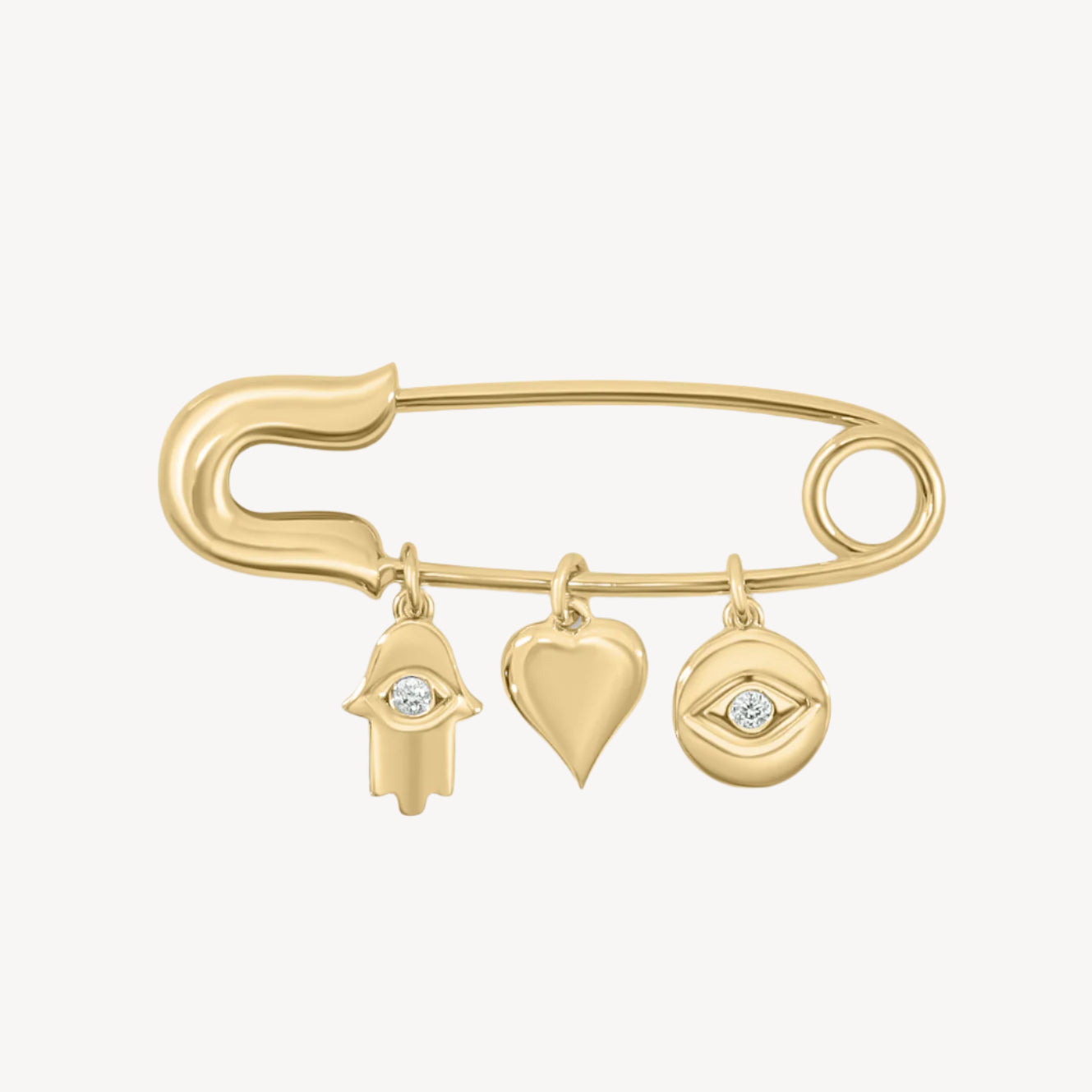 Baby Pin - Hamsa, Heart, Eye