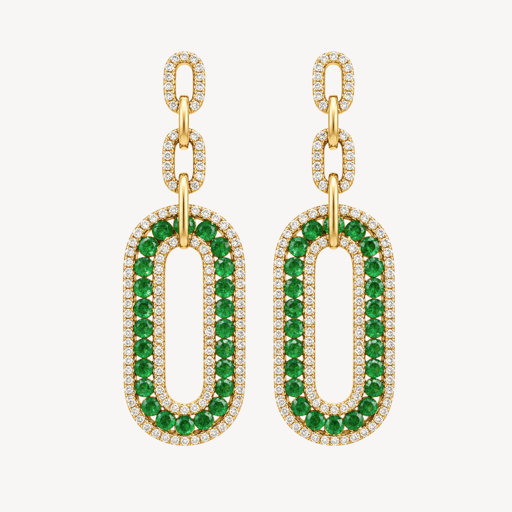 Étoile Emerald Drop Earrings