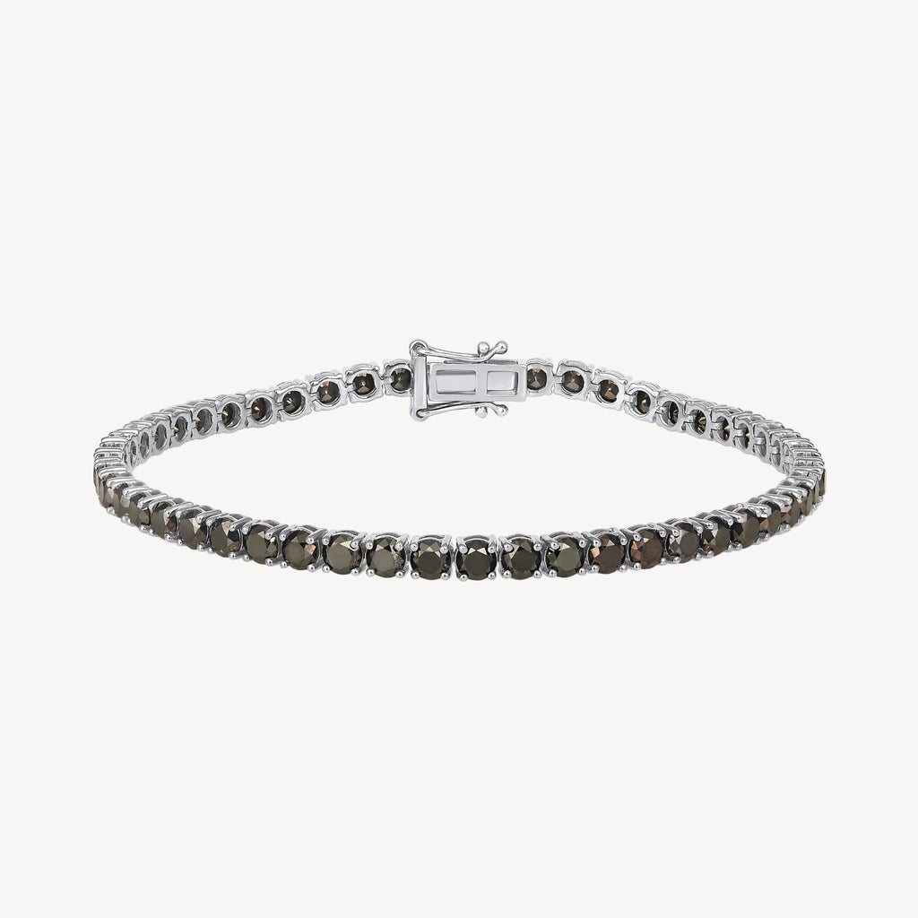 Men's Black Diamond Tennis Bracelet