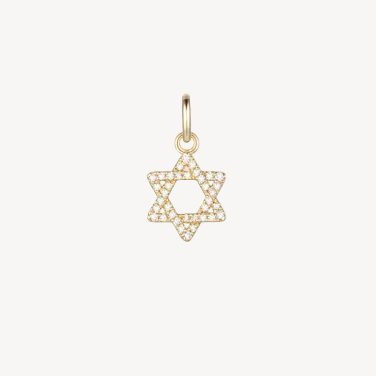 Pave Star of David Pendant - Small