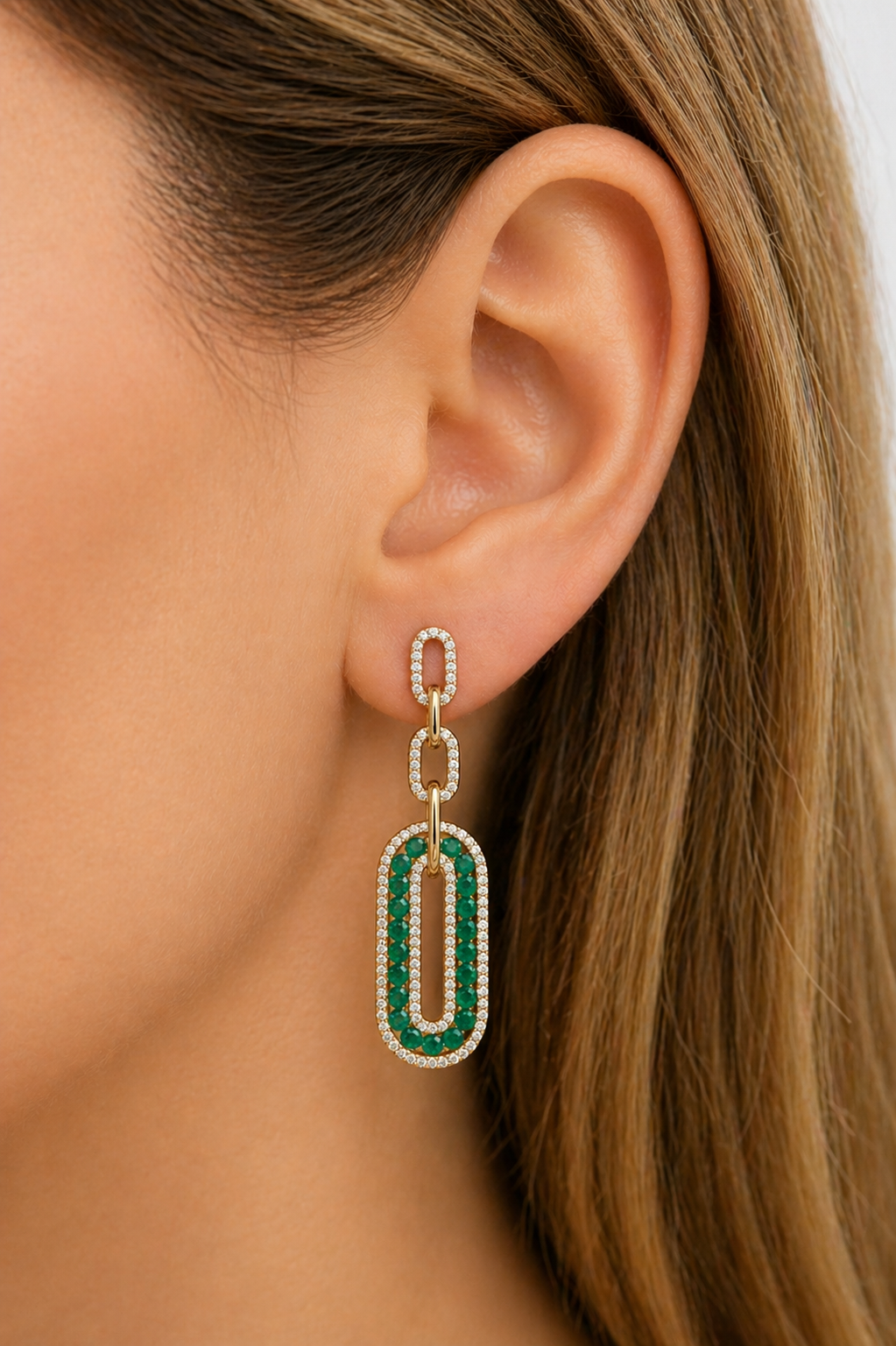 Étoile Emerald Drop Earrings