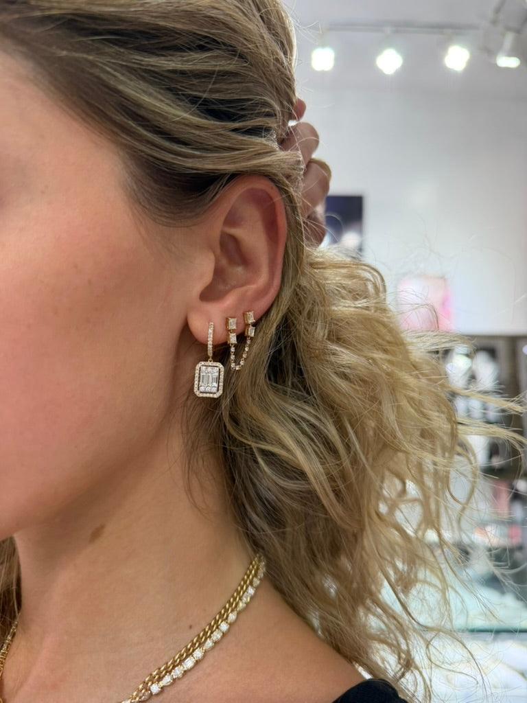 Illusion Hoop Earrings