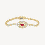 Ruby Velma Tennis Bracelet