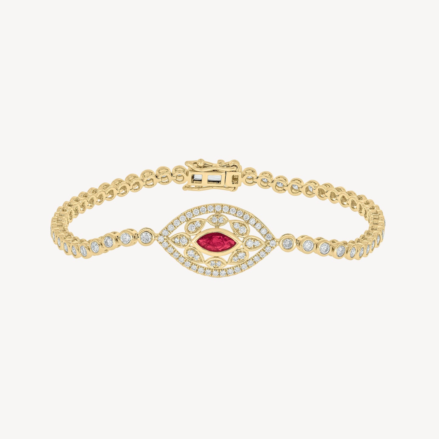 Ruby Velma Tennis Bracelet