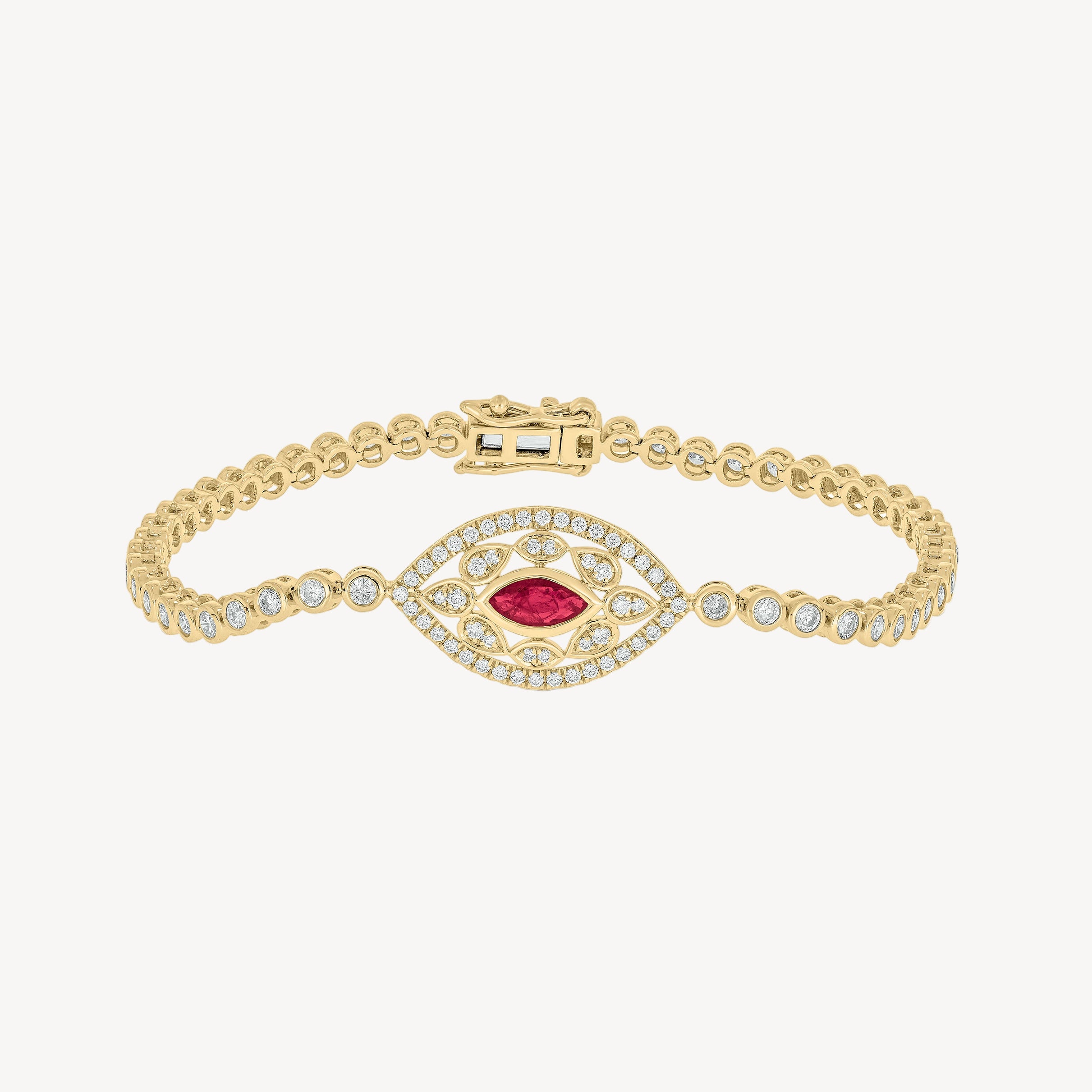 Ruby Velma Tennis Bracelet