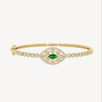 Emerald Diamond Velma Bangle