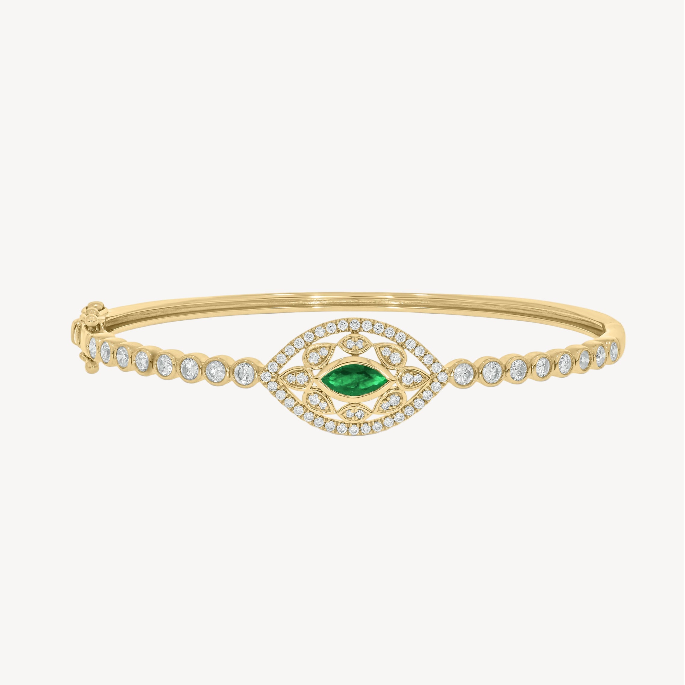 Emerald Diamond Velma Bangle