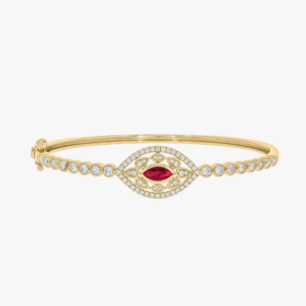Ruby Diamond Velma Bangle