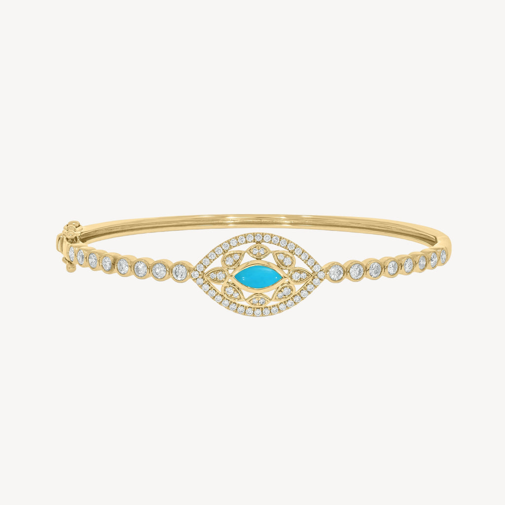 Turquoise Diamond Velma Bangle