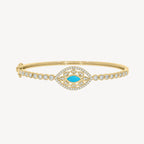 Turquoise Diamond Velma Bangle