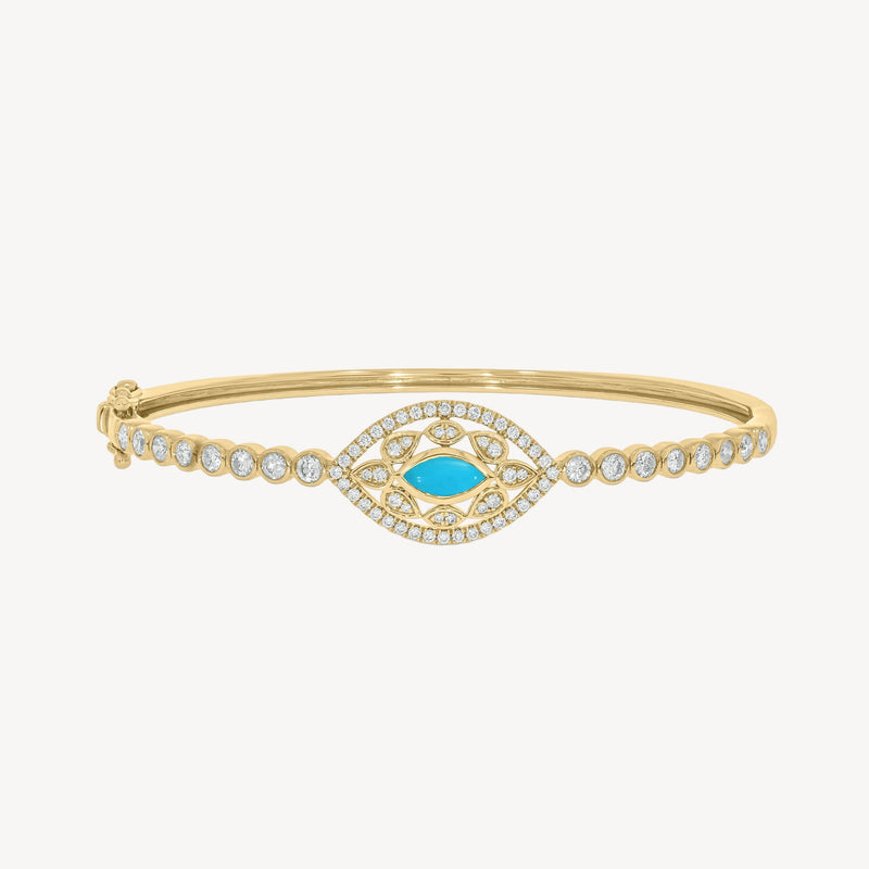 Turquoise Diamond Velma Bangle