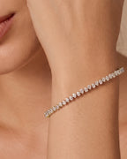 Alternating Pear Tennis Bracelet