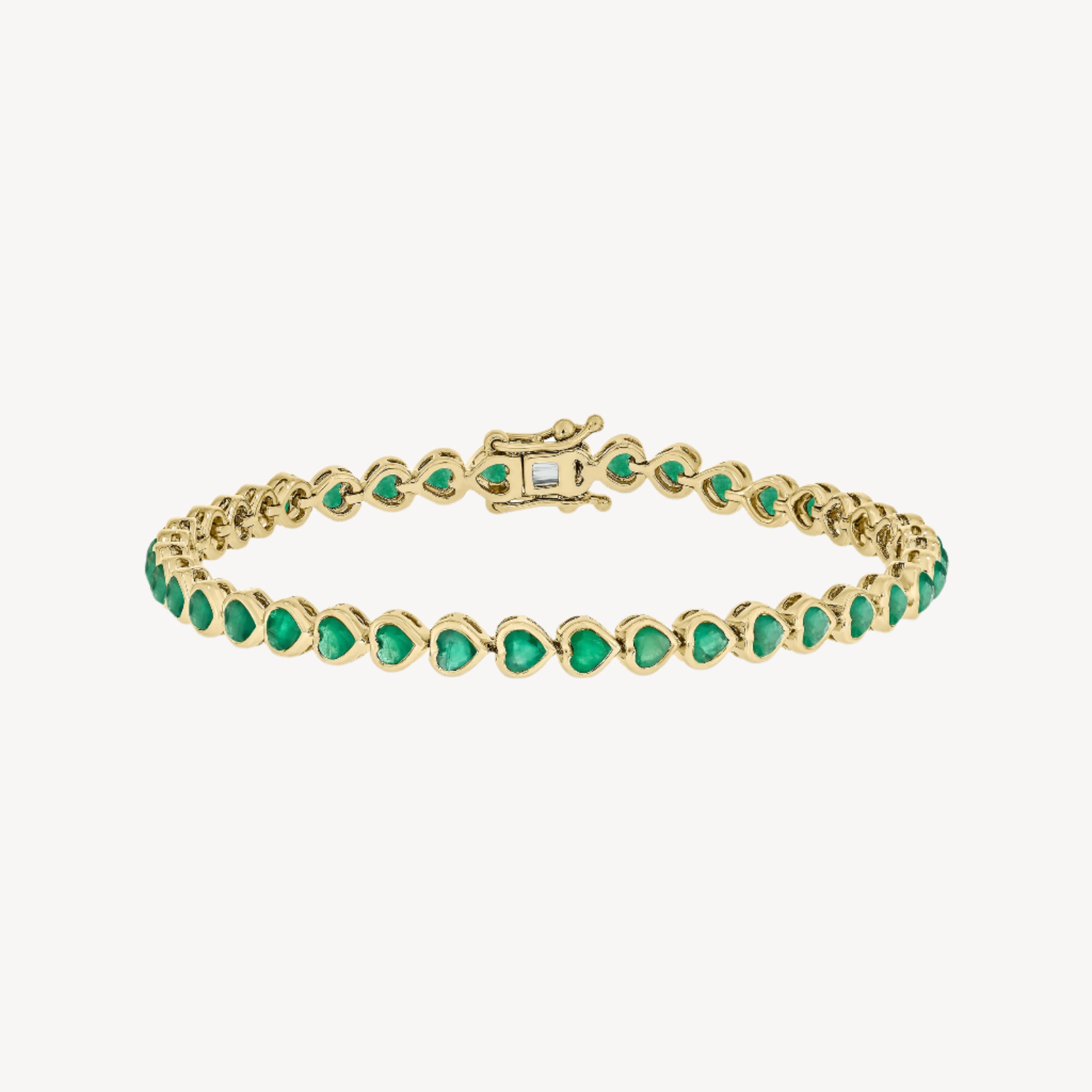Emerald Hearts Bracelet