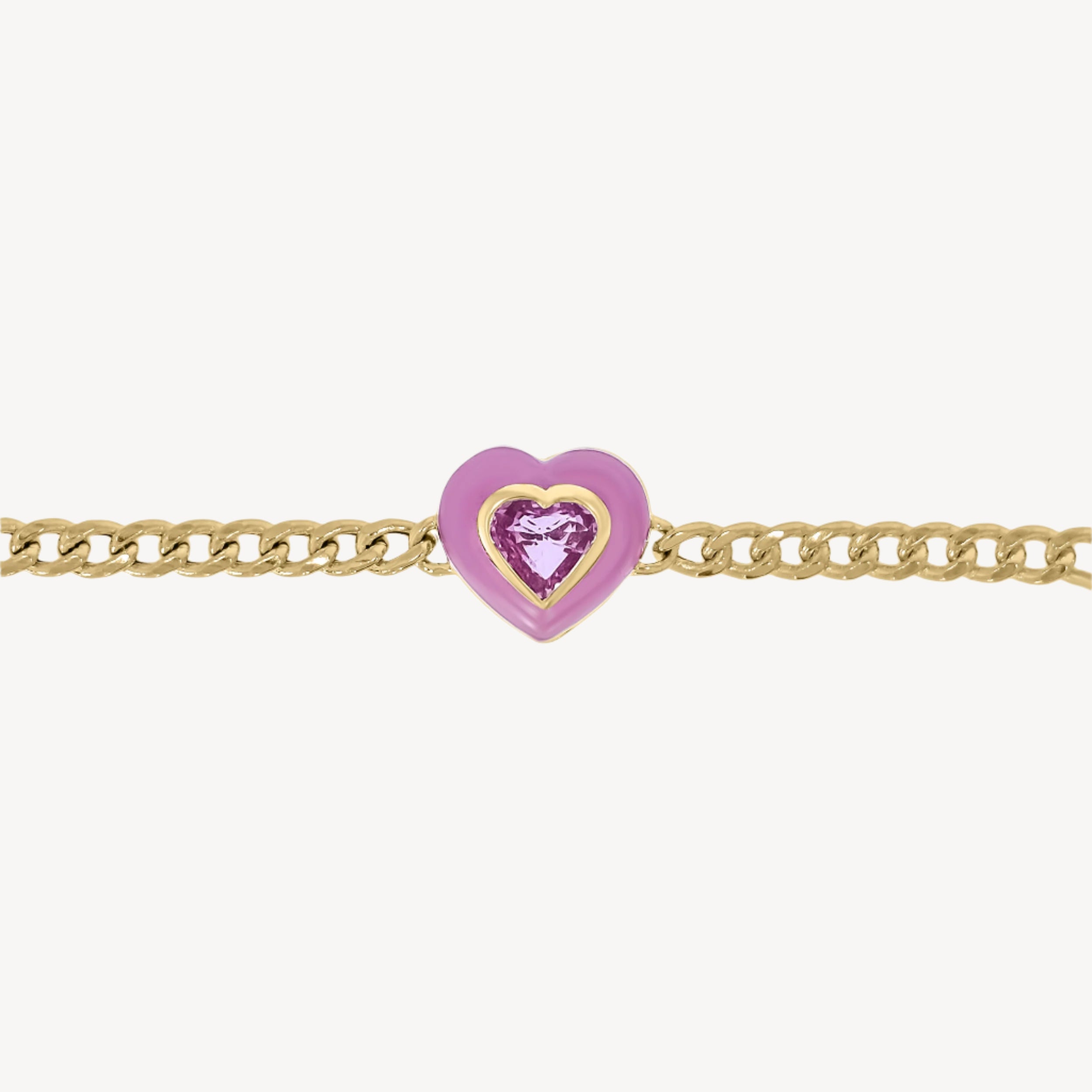 Pink Heart Bracelet
