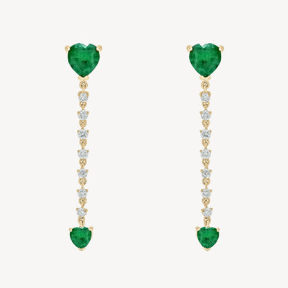 Two Hearts Earrings