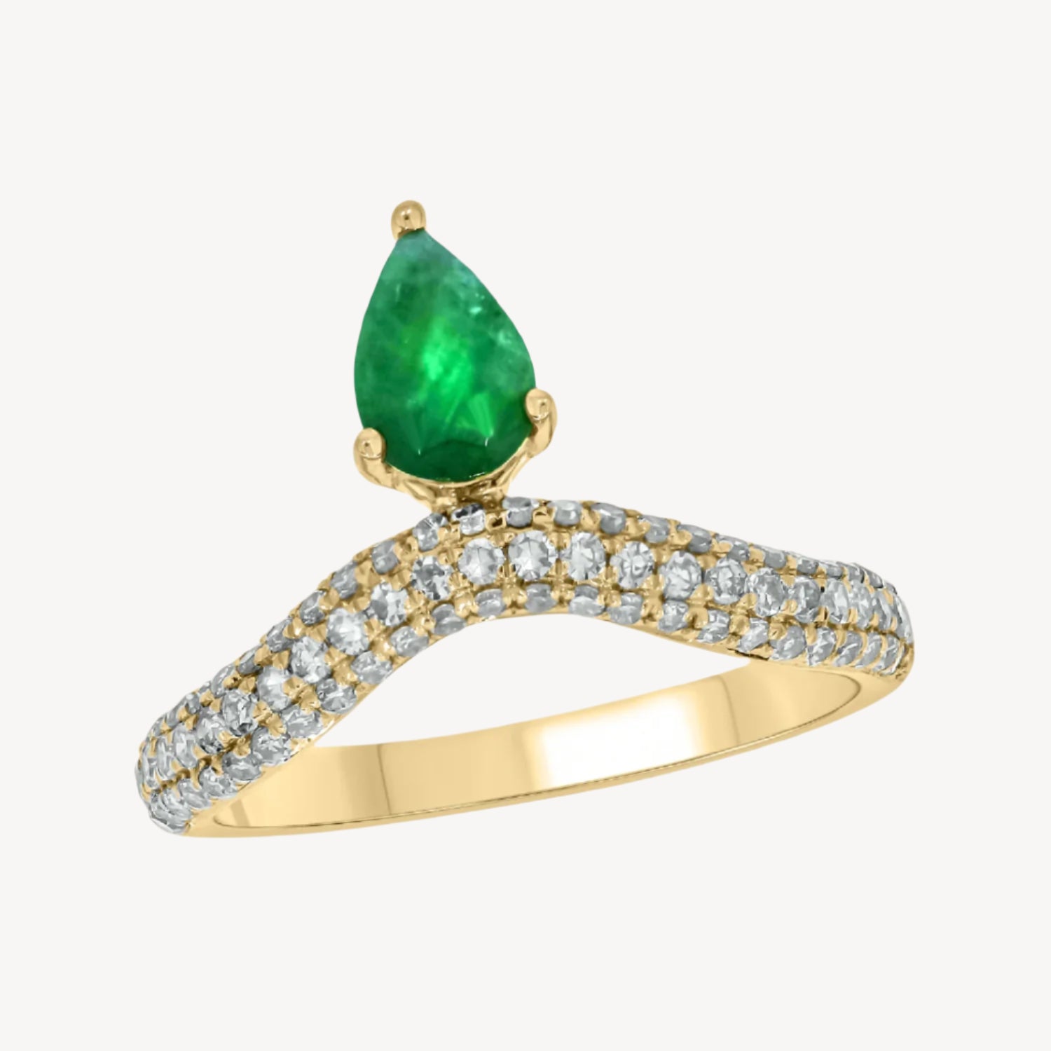 Emerald Chloe Ring