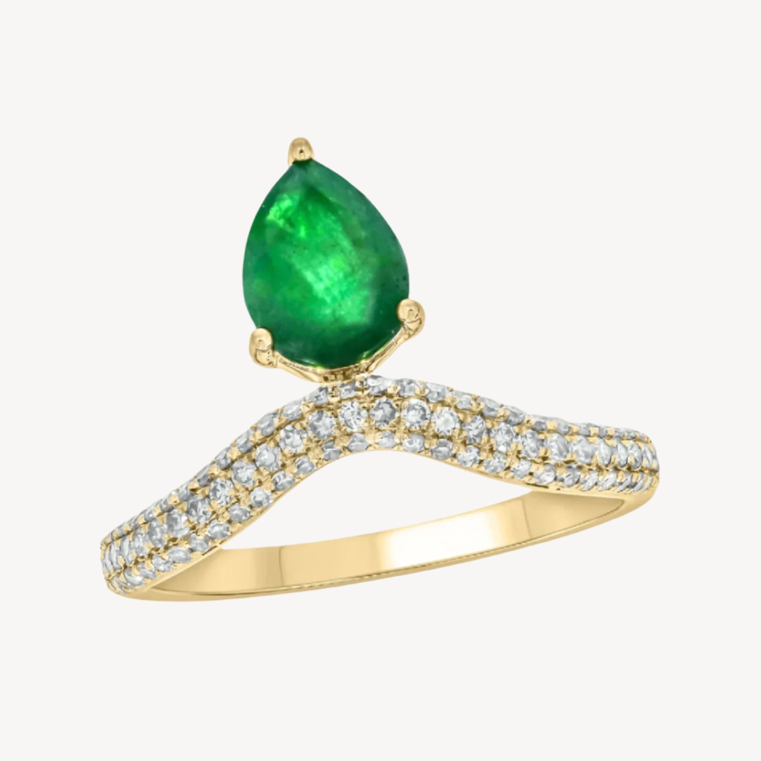 Emerald Chloe Ring