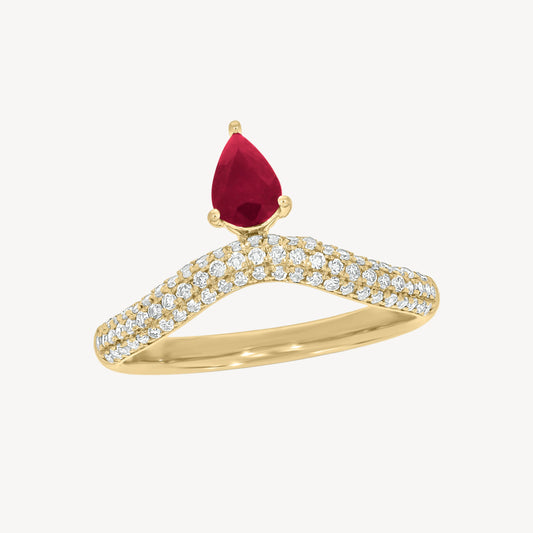 Ruby Chloe Pinky Ring