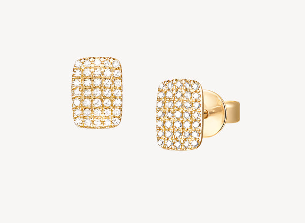 Rectangle Pave Studs