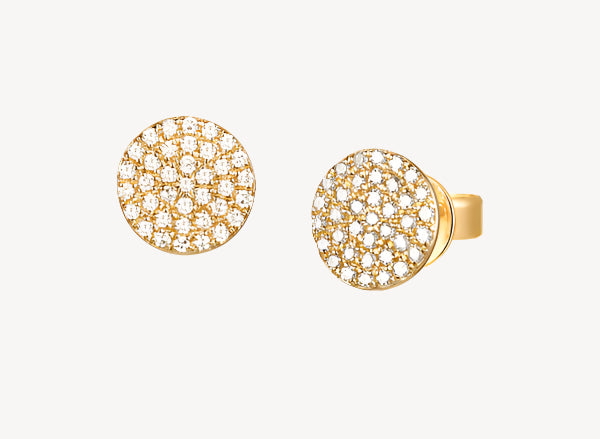 Circle Pave Studs