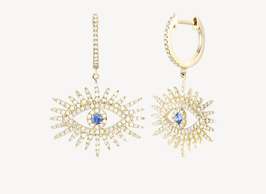 Sunny Eye Hoops