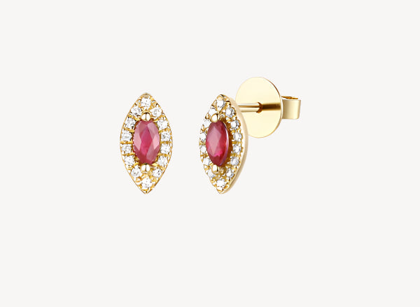 Delphine Ruby Studs