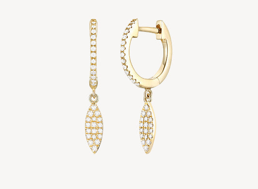 Mini Leafline Hoops