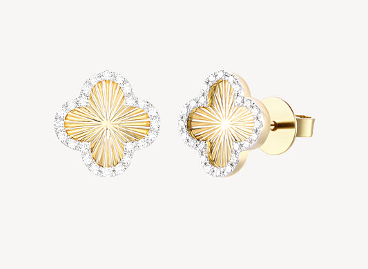 Edge Clover Studs