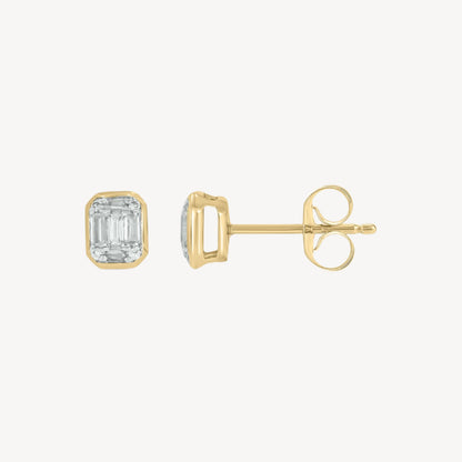0.11 Bezel Rectangle Studs
