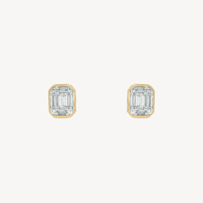 0.11 Bezel Rectangle Studs