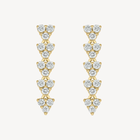 Short Triad Drop Earrings