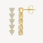 Short Triad Drop Earrings