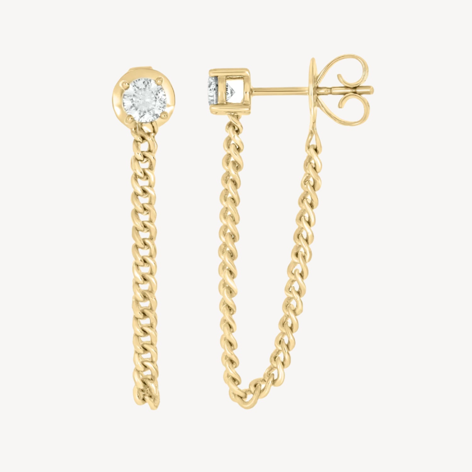 Circle Chain Earrings