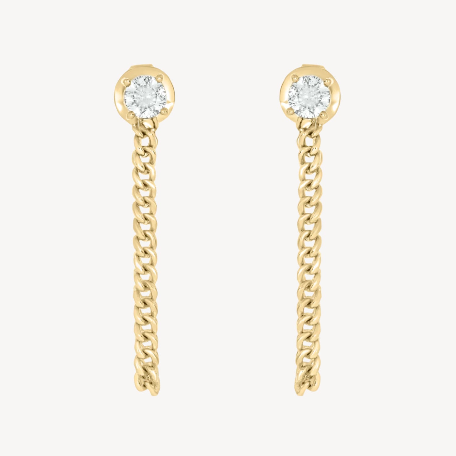 Circle Chain Earrings