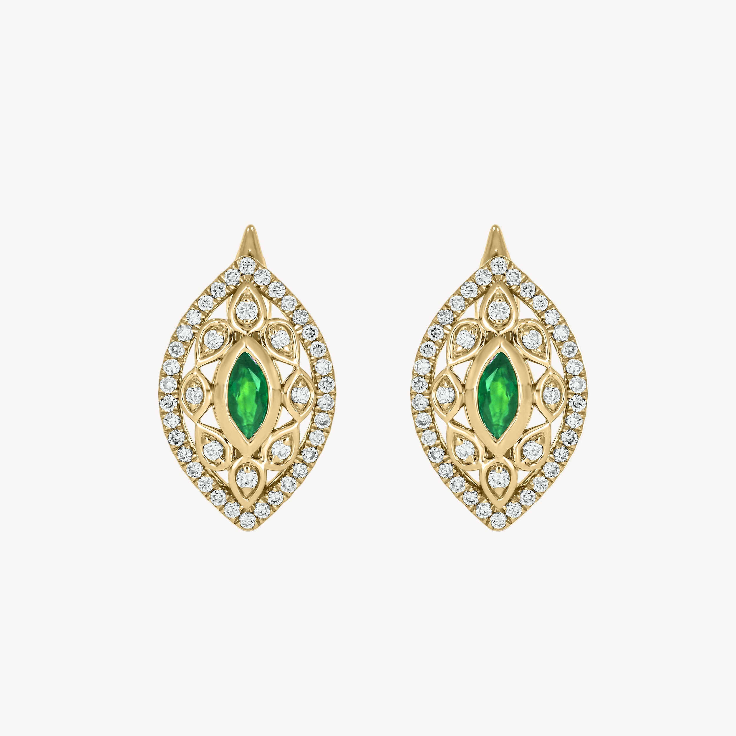 Emerald Velma Earrings