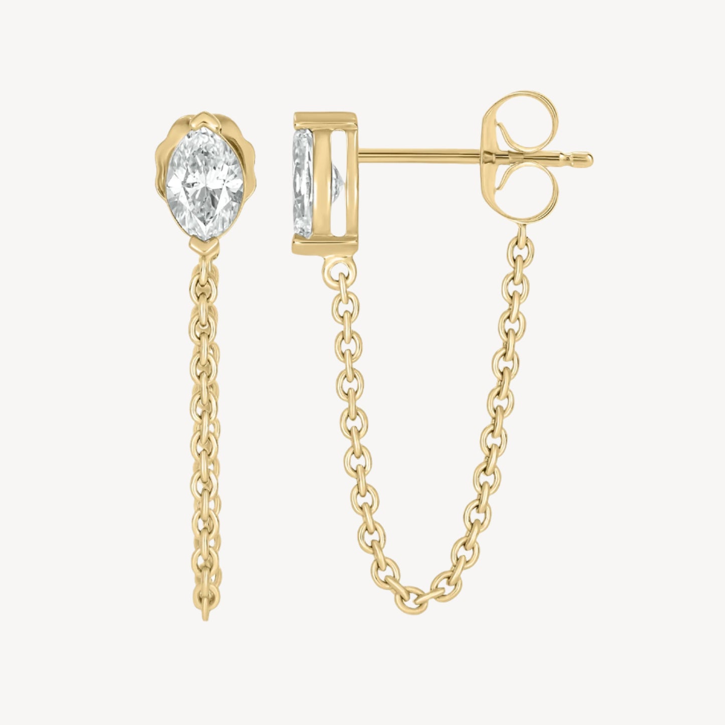 Oval Chain Earrings