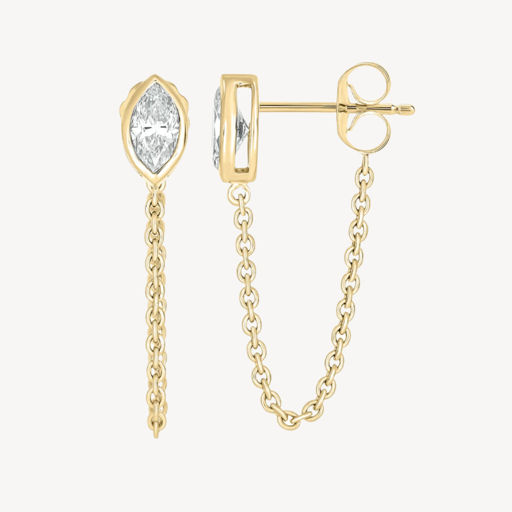 Marquise Chain Earring