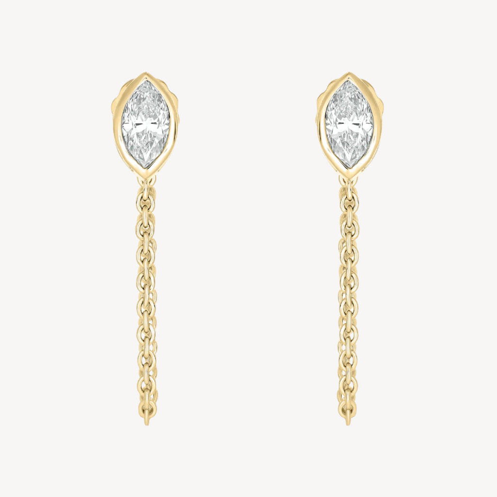 Marquise Chain Earring