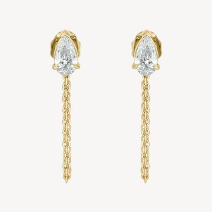 Pear Chain Earrings