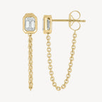 Rectangle Chain Earrings