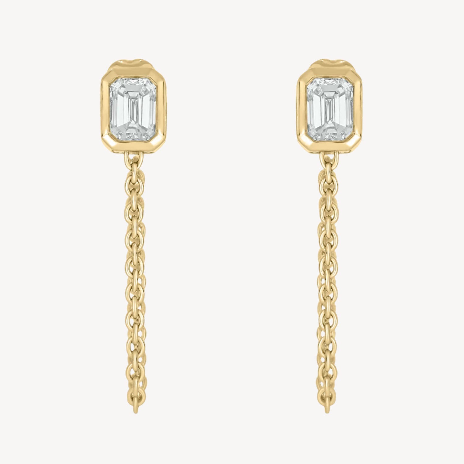 Rectangle Chain Earrings