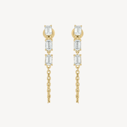 Baguette-cut Ear Jacket