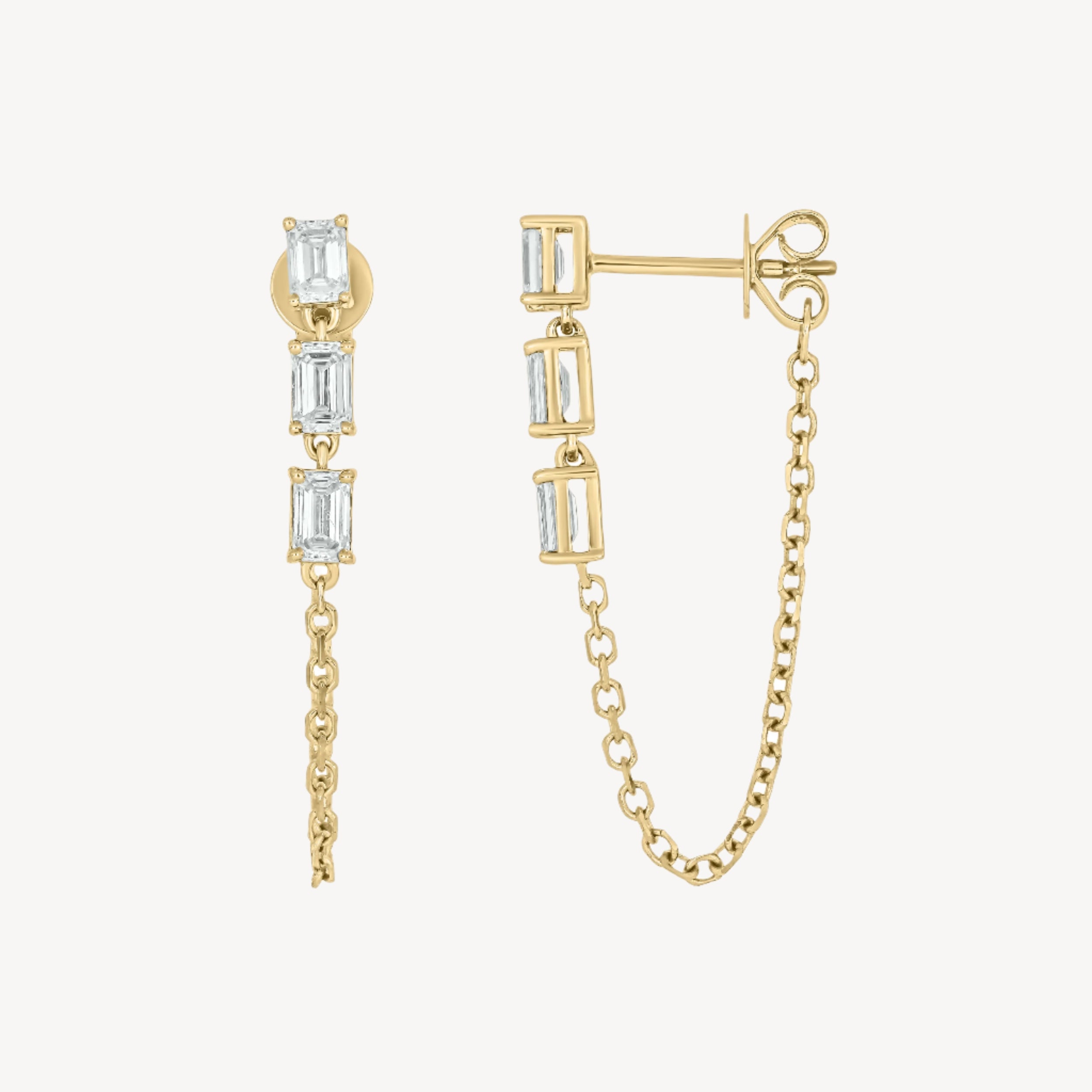 Baguette-cut Ear Jacket