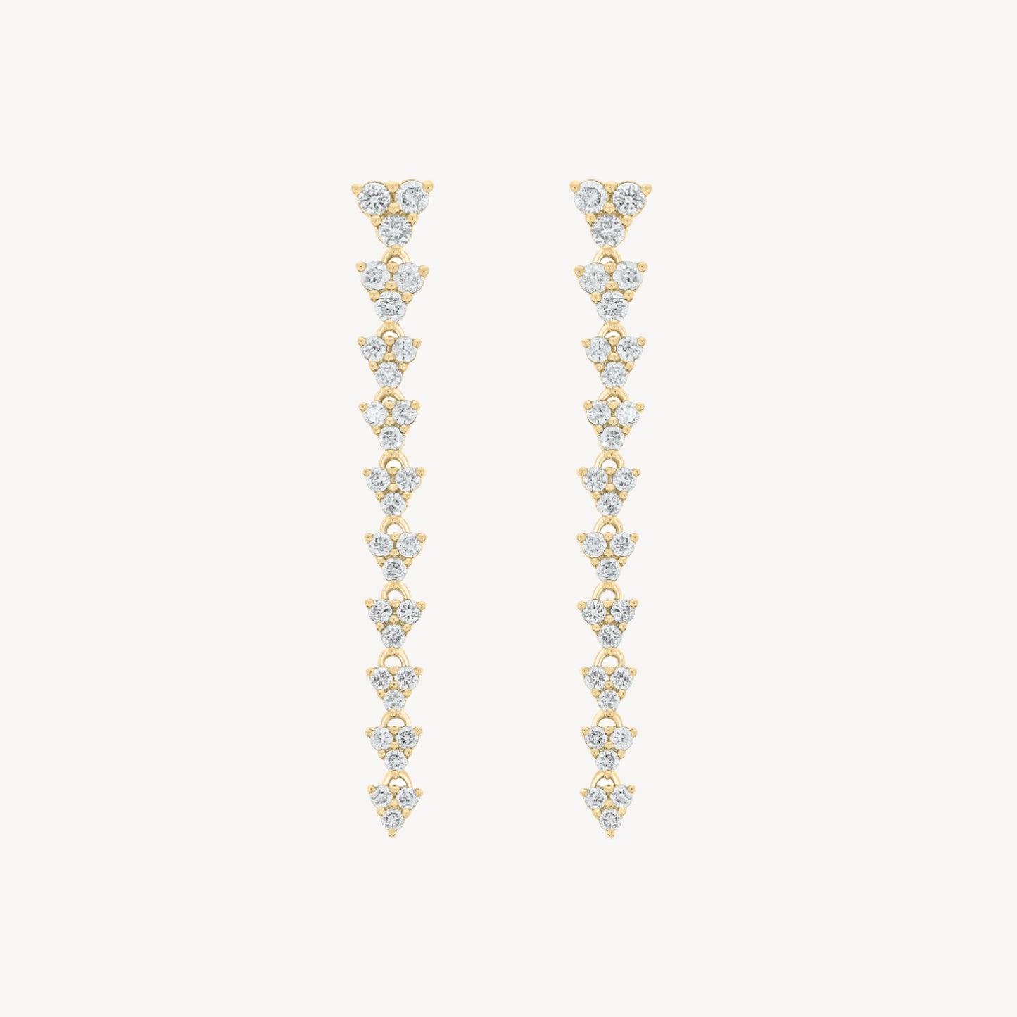 Medium Triad Drop Earrings