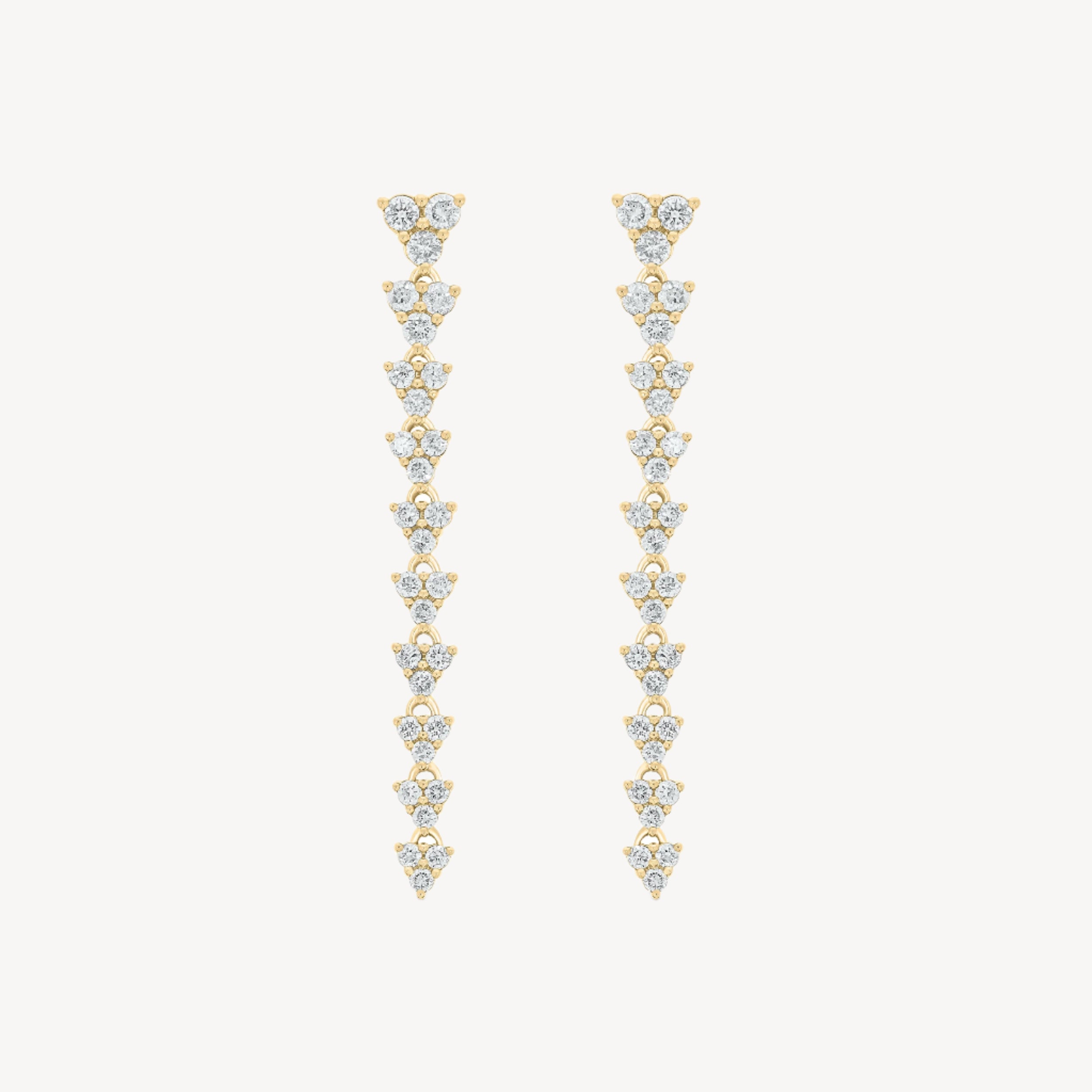 Medium Triad Drop Earrings
