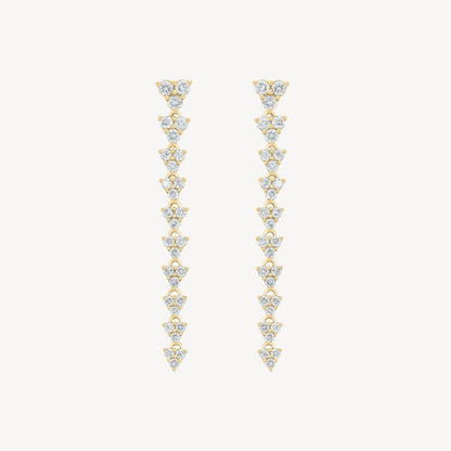 Medium Triad Drop Earrings