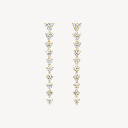Medium Triad Drop Earrings