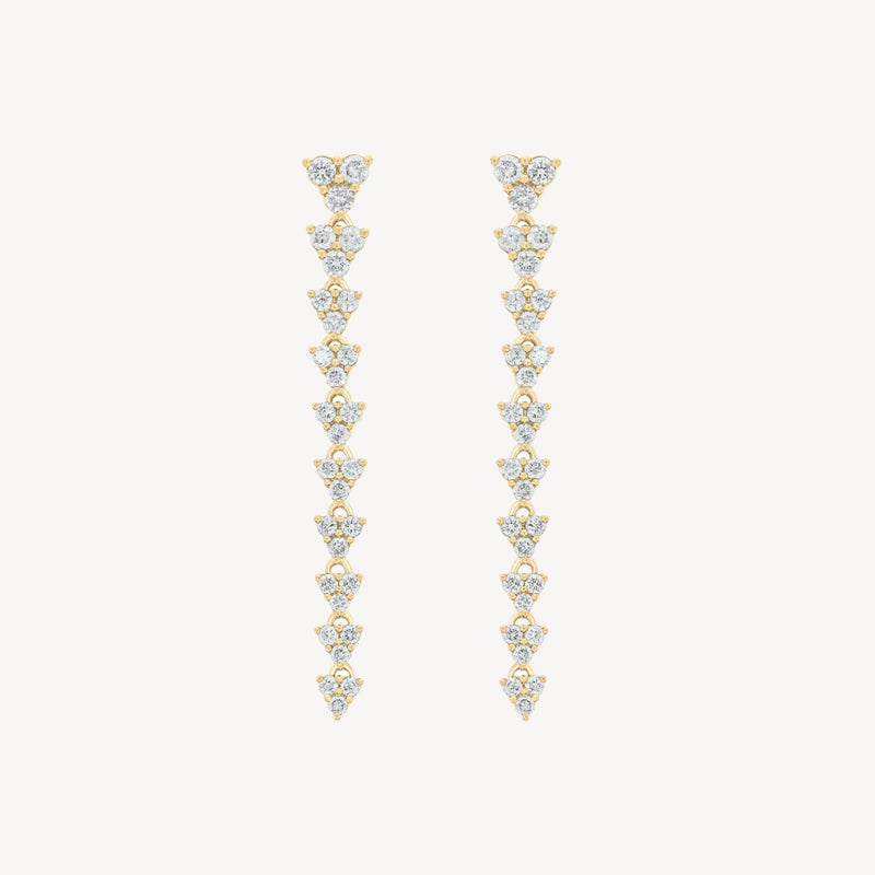 Medium Triad Drop Earrings